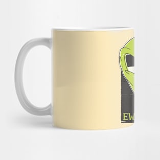 Alien Hating People Funny Artwork with Quote Mug